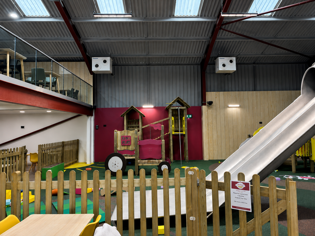 Panasonic Jet Stream air conditioning unit installed in Play Barn