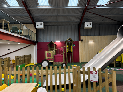 Panasonic Jet Stream air conditioning unit installed in Play Barn