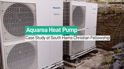two Panasonic Aquarea heat pumps