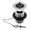 Embrass Peerless 201240 Basin Waste 1 1/4" Slotted With Chain & Poly Plug Chrome-Embrass Peerless-Oceanair