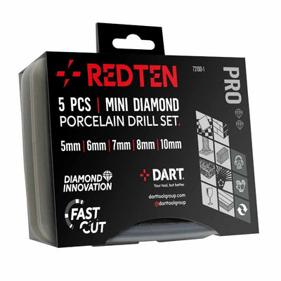 Dart Red Ten Pro 5 Piece Diamond Porcelain Drill Set 72100-1-Dart Tools Group-Oceanair