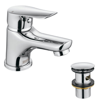 Bristan Aster Basin Mixer Tap With Clicker Waste Chrome AST BAS C-Bristan-Oceanair