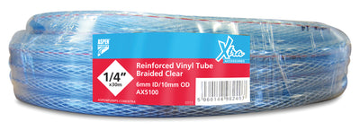 Xtra Reinforced Braided Vinyl Tube Clear 5/8" X 30m AX5103-Aspen Pumps-Oceanair