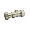 Navigator Brass Compression Straight Service Valve 15mm x 1/2" Chrome BFSVS-15D-Navigator MSL Ltd-Oceanair