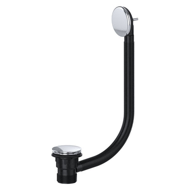 Viva 1 1/2" Clicker Combination Bath Waste Chrome 40mm CWB02-Mercantile Ventures Ltd-Oceanair