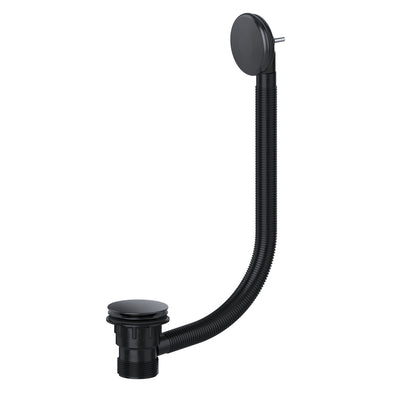 Viva 1 1/2" Clicker Combination Bath Waste Black 40mm CWB02/B-Mercantile Ventures Ltd-Oceanair