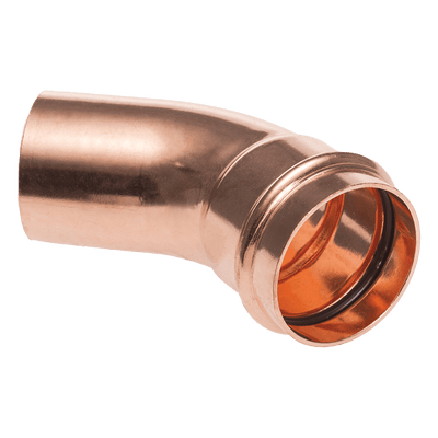 Conex Banninger B Press Copper 45 Degree Obtuse Street Elbow 28mm P5040 02800000 - B Press Street Elbow - CONEX UNIVERSAL LIMITED - Oceanair