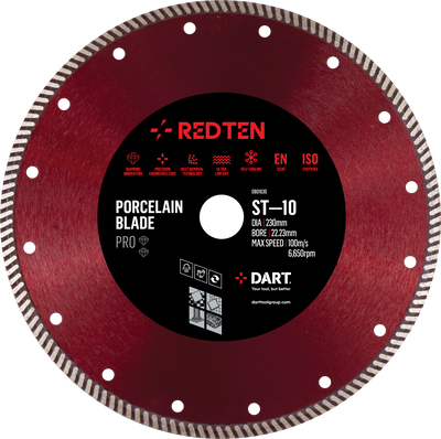Dart Red Ten Pro ST-10 Tile Diamond Blade 115Dmm X 22.23B DB01590-Dart Tools Group-Oceanair