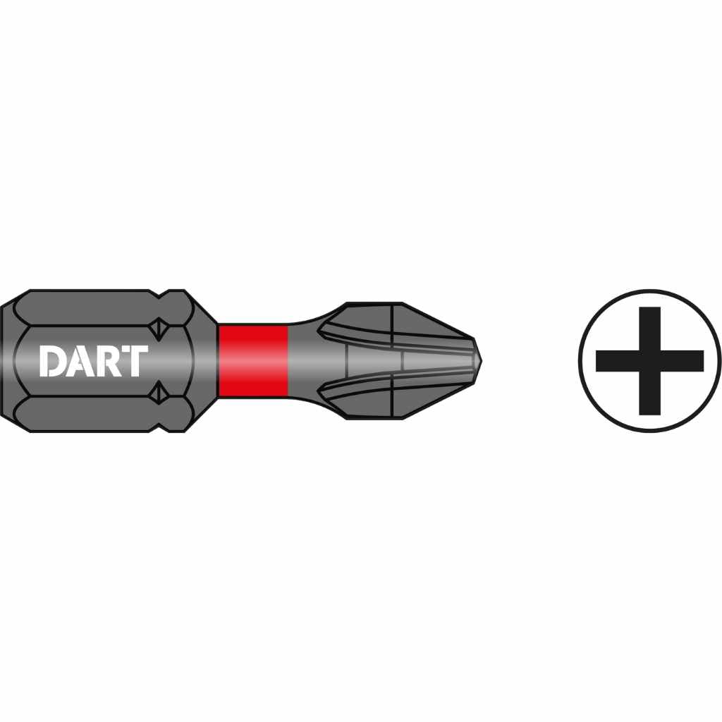 Dart PH2 25mm Impact Driver Bit (Pk 10) DDIPH2-10-Dart Tools Group-Oceanair