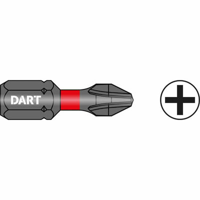 Dart PH2 25mm Impact Driver Bit (Pk 10) DDIPH2-10-Dart Tools Group-Oceanair
