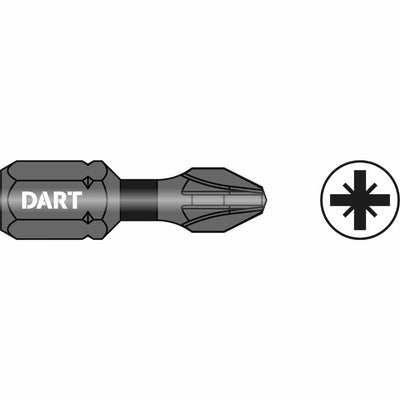 Dart PZ3 25mm Impact Driver Bit (Pk 10) DDIPZ3-10-Dart Tools Group-Oceanair
