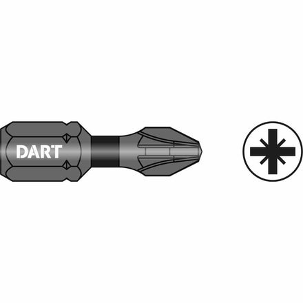 Dart PZ3 25mm Impact Driver Bit (Pk 10) DDIPZ3-10-Dart Tools Group-Oceanair