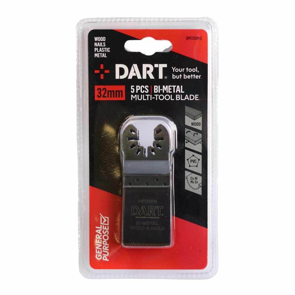 Dart Bi-Metal Multi-Tool Sawblade 32mm X 51mm (Pk 5) DMT32BM-5-Dart Tools Group-Oceanair