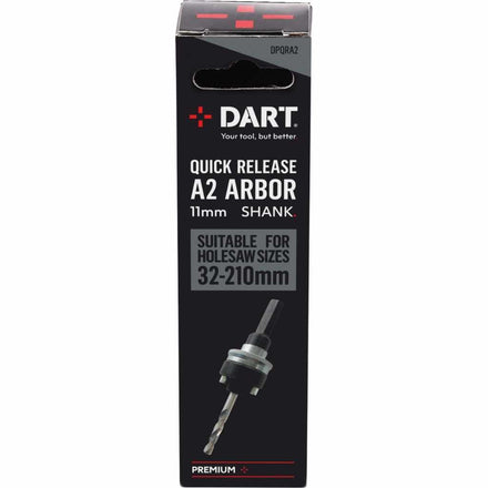 Dart Premium Quick Release A2 Arbor 32 - 210mm DPQRA2-Dart Tools Group-Oceanair