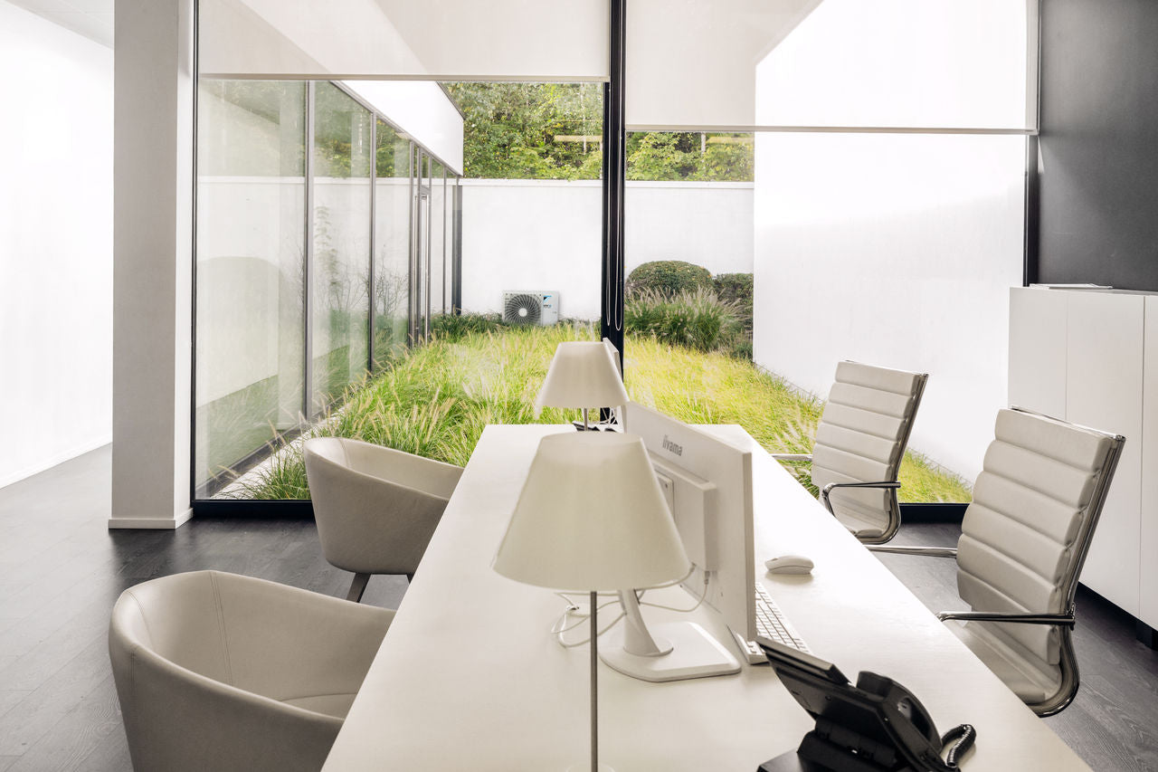 Daikin RXYSA-AV1 VRV 5 S Series Mini VRV R32 Condenser in garden