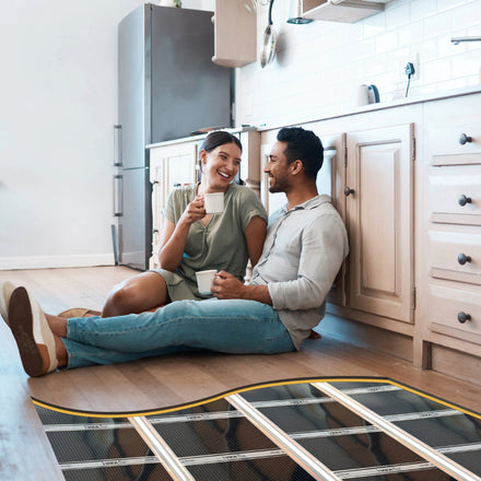 i-warm Flux Infrared Underfloor Heating 50cm 8m2 Pack (220w/m2)-Radiant Heat 360-Oceanair