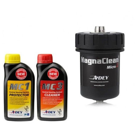 Adey MagnaClean Micro2 Magnetic Filter & Chemical Pack 22mm FL1-03-01275-Adey Innovation Ltd-Oceanair