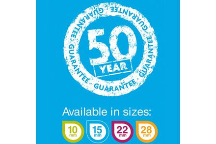 Hep2O HXX25/10W Push-Fit PB Barrier Pipe Coil 10mm x 25m White-Wavin Uk Ltd (Via Nmbs)-Oceanair