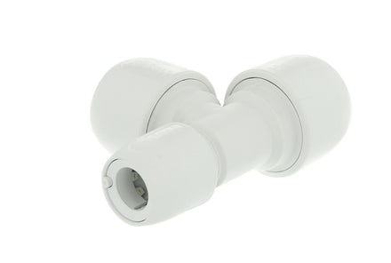 Hep2O Plastic Push-Fit Reducing Tee White 22mm x 15mm x 22mm-Wavin Uk Ltd (Via Nmbs)-Oceanair