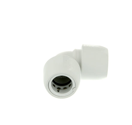 Hep2O Plastic Push-Fit Equal 90° Elbow 15mm White-Wavin Uk Ltd (Via Nmbs)-Oceanair