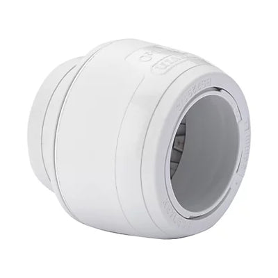 Hep2O Keyless Plastic Push-Fit Stop End 28mm White KL62-28-Wavin Uk Ltd (Via Nmbs)-Oceanair