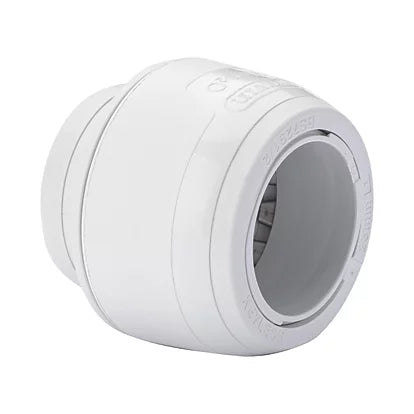Hep2O Keyless Plastic Push-Fit Stop End 28mm White KL62-28-Wavin Uk Ltd (Via Nmbs)-Oceanair