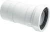 McAlpine Flexible Straight Back to Wall WC Pan Connector 170mm - 410mm WC-F26R-Mcalpine & C0 Ltd-Oceanair