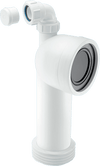 McAlpine Rigid 90 Degree Angled WC Connector with Vent Boss White WC-CON8V-Mcalpine & C0 Ltd-Oceanair