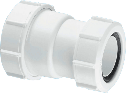 McAlpine Z28M 2" Compression Straight Connector White 50mm-Mcalpine & C0 Ltd-Oceanair