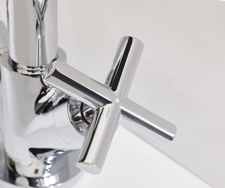 Bristan Naxos Basin Mixer Tap With Clicker Waste Chrome NAX BAS C-Bristan-Oceanair