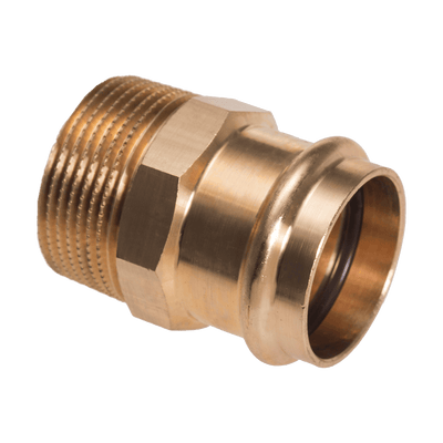 Conex Banninger B Press Brass Straight Male Connector 28mm X 1" P4243G02808000-Conex Universal Limited-Oceanair