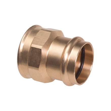 Conex Banninger B Press Brass Straight Female Connector 28mm X 1" P4270G02808000-Conex Universal Limited-Oceanair