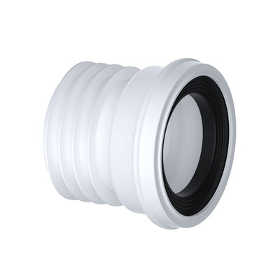 Viva Easi-Fit 110mm Rigid Straight WC Pan Connector White PP0001-Mercantile Ventures Ltd-Oceanair