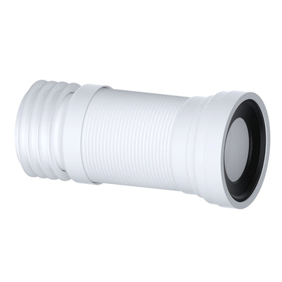 Viva Slinky-Fit Long Flexible Pan Connector 300-700mm White PP0002-Mercantile Ventures Ltd-Oceanair