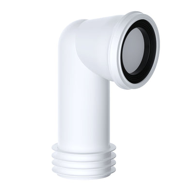 Viva Easi-Fit 110mm Rigid 90 Degree Bend Pan Connector White PP0005-Mercantile Ventures Ltd-Oceanair
