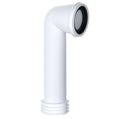 Viva Easi-Fit 110mm Rigid 90 Degree Bend Long Tail Pan Connector White PP0005/B-Mercantile Ventures Ltd-Oceanair