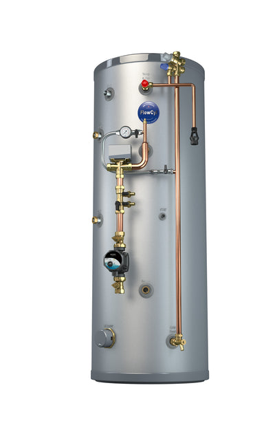 UK Cylinders Flowcyl 150L Pre-Plumbed Heat Pump Cylinder No Pump FCHPP2150X-UK Cylinders-Oceanair