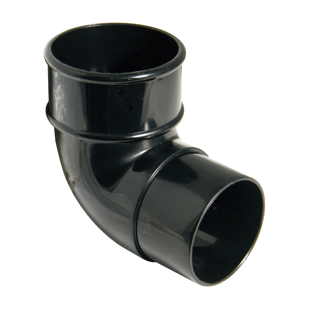 FloPlast Round 92.5 Degree Offset Bend Black 68mm RB1B-Floplast (Via Nmbs)-Oceanair