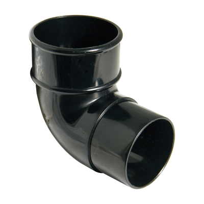 FloPlast Round 92.5 Degree Offset Bend Black 68mm RB1B-Floplast (Via Nmbs)-Oceanair