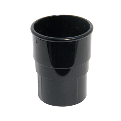 FloPlast Round Downpipe Socket Black 68mm RS1B-Floplast (Via Nmbs)-Oceanair