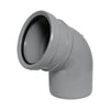 FloPlast Push-Fit 112.5 Degree Single Socket Bend Grey 110mm SP162G-Floplast (Via Nmbs)-Oceanair