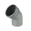 FloPlast Push-Fit 135 Degree Single Socket Bend Grey 110mm SP163G-Floplast (Via Nmbs)-Oceanair