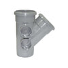 FloPlast Push-Fit 135 Degree Double Socket Branch Grey 110mm SP210G-Floplast (Via Nmbs)-Oceanair
