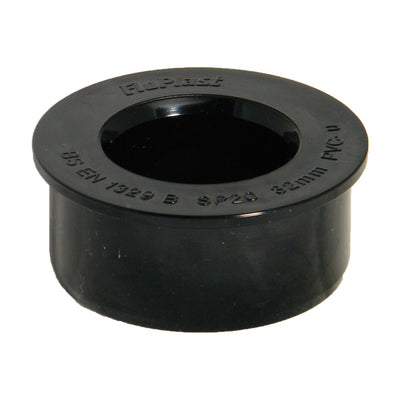 FloPlast Solvent Weld Soil Boss Adapter Black 40mm SP21B-Floplast (Via Nmbs)-Oceanair