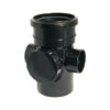 FloPlast Push-Fit Single Socket Access Pipe Black 110mm SP274B-Floplast (Via Nmbs)-Oceanair