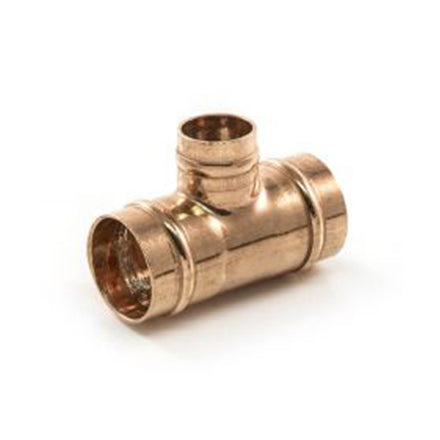Navigator Copper Solder Ring Reducing Tee 22mm x 22mm x 15mm SRRT-222215-Navigator MSL Ltd-Oceanair
