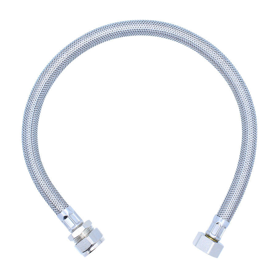 Viva 1/2" x 15mm x 500mm Flexible Hose Tap Connector SSH1/A-Mercantile Ventures Ltd-Oceanair