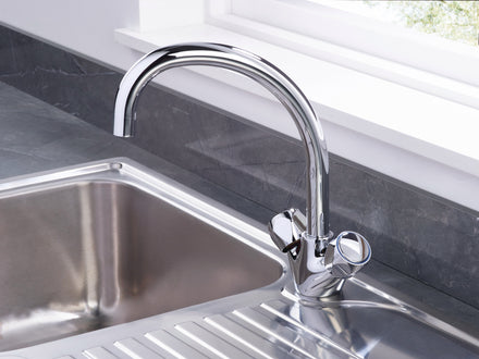 Bristan Club Monobloc Sink Mixer Tap Chrome VAC2 SNK C MT-Bristan-Oceanair