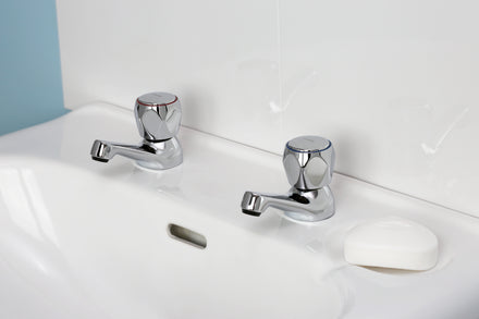 Bristan Club Basin Pillar Taps Chrome VAC 1/2 C MT-Bristan-Oceanair