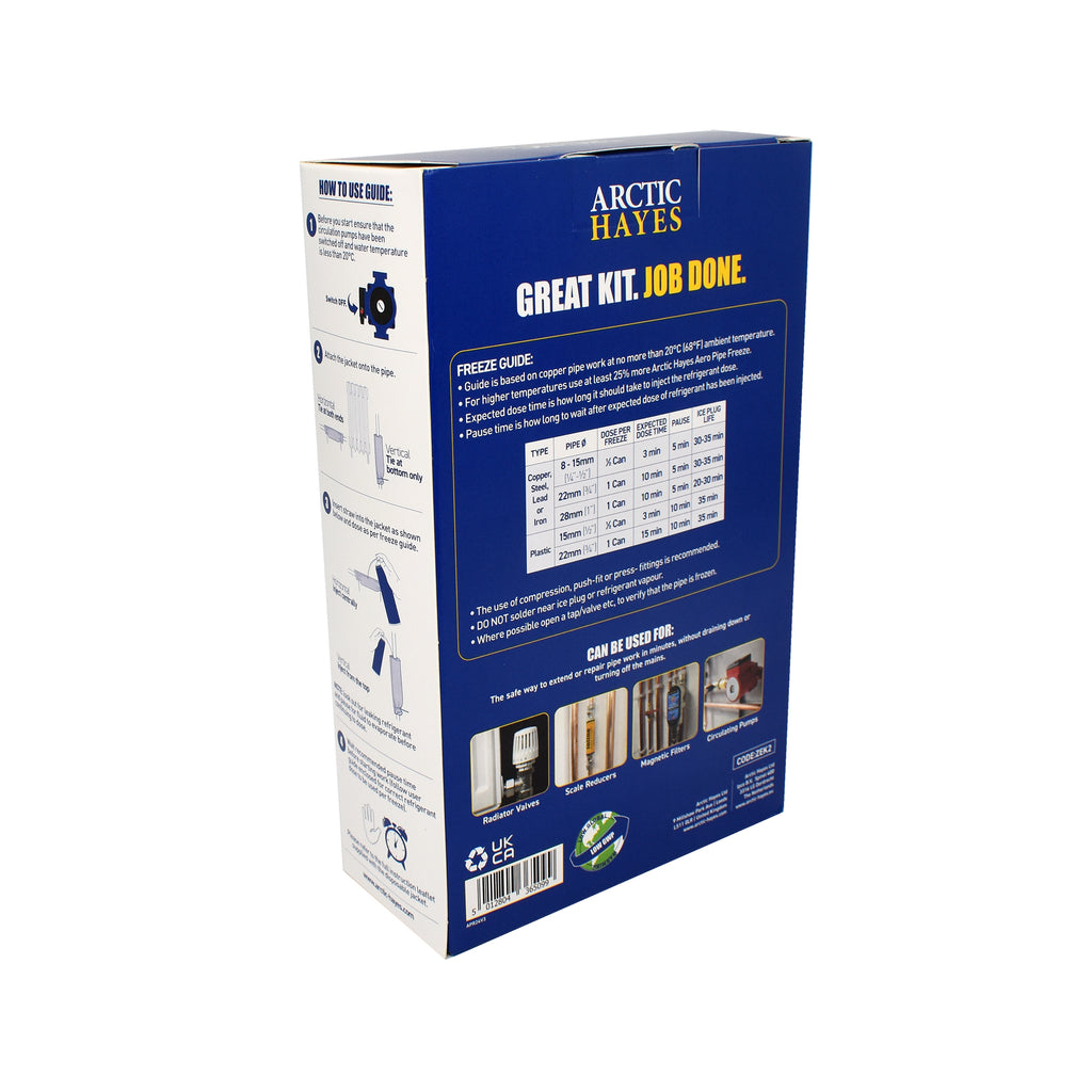 Arctic Hayes Aero Disposable Pipe Freezer Kit 8-28mm ZEK2-Arctic Hayes Ltd (Via Nmbs)-Oceanair